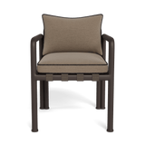 Parker Dining Chair | Aluminum Bronze, Panama Coco, Copacabana Midnight