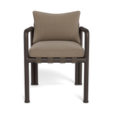 Parker Dining Chair | Aluminum Bronze, Panama Coco, Panama Coco