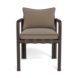 Parker Dining Chair | Aluminum Bronze, Panama Coco, Panama Grafito