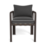 Parker Dining Chair | Aluminum Bronze, Panama Grafito, Copacabana Sand