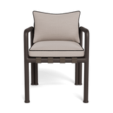 Parker Dining Chair | Aluminum Bronze, Panama Marble, Copacabana Midnight