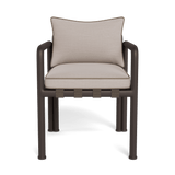 Parker Dining Chair | Aluminum Bronze, Panama Marble, Panama Coco