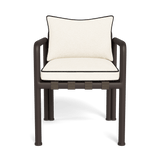 Parker Dining Chair | Aluminum Bronze, Riviera Ivory, Copacabana Midnight