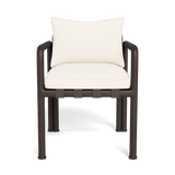 Parker Dining Chair | Aluminum Bronze, Riviera Ivory, Panama Blanco