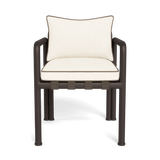 Parker Dining Chair | Aluminum Bronze, Riviera Ivory, Panama Coco