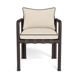 Parker Dining Chair | Aluminum Bronze, Riviera Sand, Copacabana Midnight