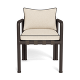 Parker Dining Chair | Aluminum Bronze, Riviera Sand, Panama Grafito