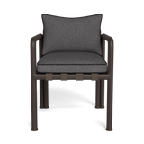 Parker Dining Chair | Aluminum Bronze, Riviera Slate, Copacabana Midnight