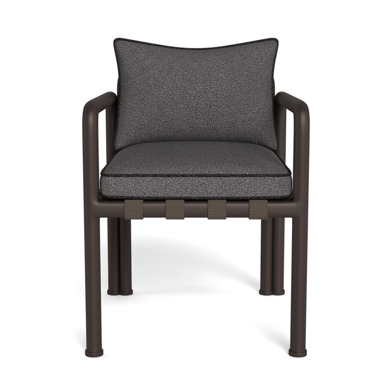 Parker Dining Chair | Aluminum Bronze, Riviera Slate, Copacabana Midnight