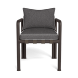 Parker Dining Chair | Aluminum Bronze, Riviera Slate, Copacabana Sand