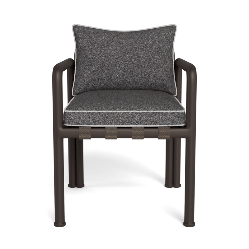 Parker Dining Chair | Aluminum Bronze, Riviera Slate, Copacabana Sand