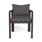 Parker Dining Chair | Aluminum Bronze, Riviera Slate, Panama Grafito