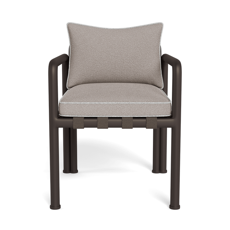 Parker Dining Chair | Aluminum Bronze, Riviera Stone, Copacabana Sand