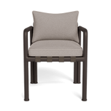 Parker Dining Chair | Aluminum Bronze, Riviera Stone, Panama Marble