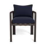 Parker Dining Chair | Aluminum Bronze, Siesta Indigo, Copacabana Midnight