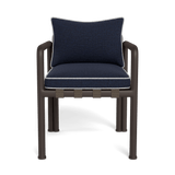 Parker Dining Chair | Aluminum Bronze, Siesta Indigo, Copacabana Sand