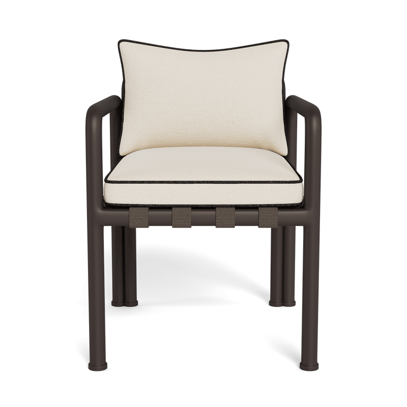 Parker Dining Chair | Aluminum Bronze, Siesta Ivory, Copacabana Midnight