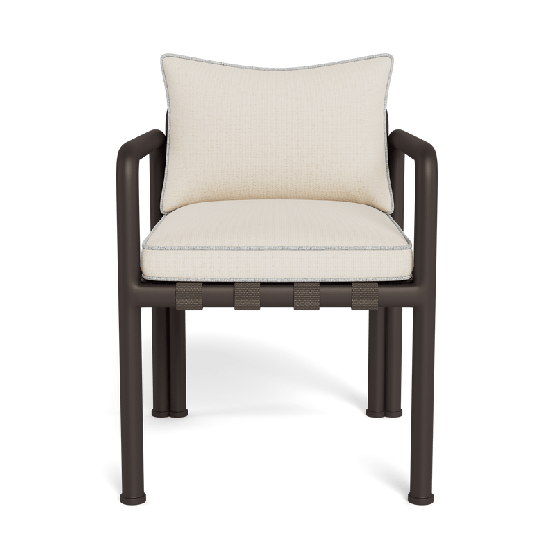 Parker Dining Chair | Aluminum Bronze, Siesta Ivory, Copacabana Sand