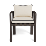 Parker Dining Chair | Aluminum Bronze, Siesta Ivory, Panama Grafito