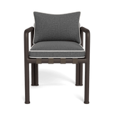 Parker Dining Chair | Aluminum Bronze, Siesta Slate, Panama Blanco