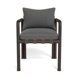 Parker Dining Chair | Aluminum Bronze, Siesta Slate, Panama Coco