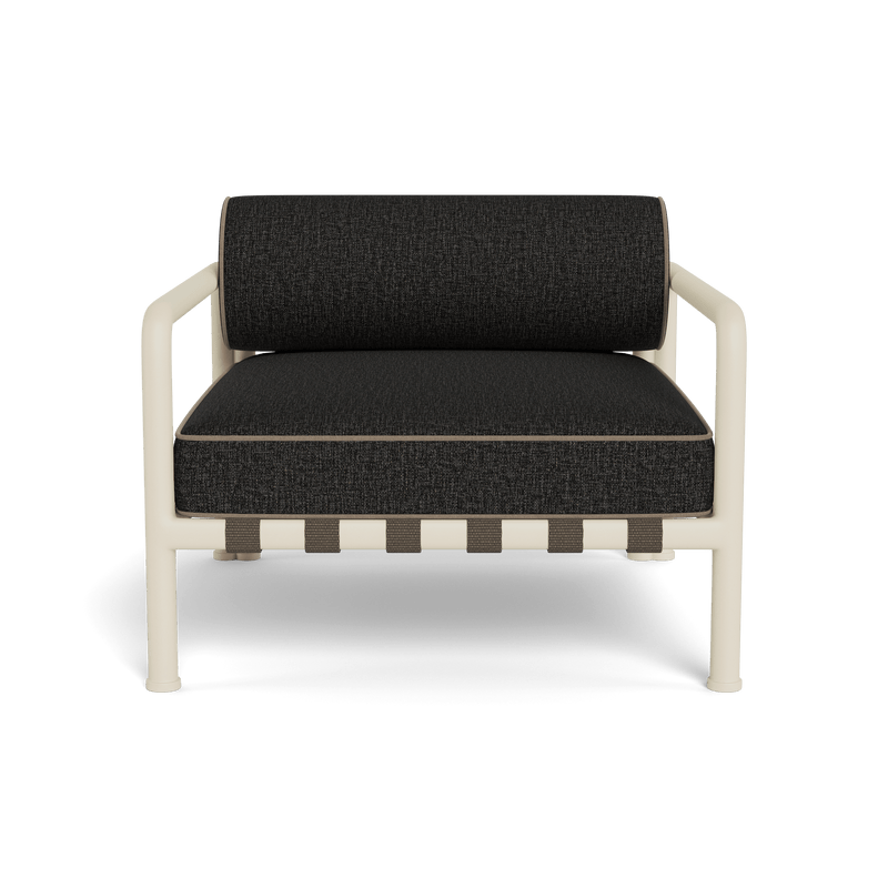 Parker Lounge Chair | Aluminum Bone, Copacabana Midnight, Panama Coco