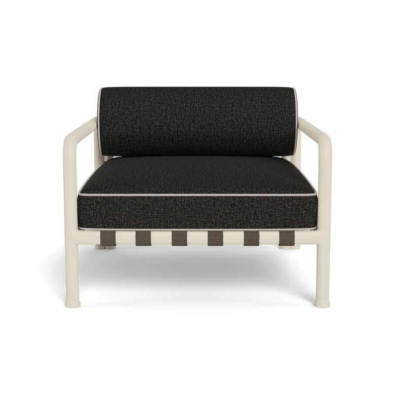 Parker Lounge Chair | Aluminum Bone, Copacabana Midnight, Panama Marble