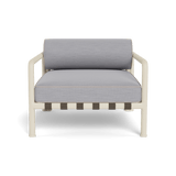 Parker Lounge Chair | Aluminum Bone, Panama Cloud, Panama Marble