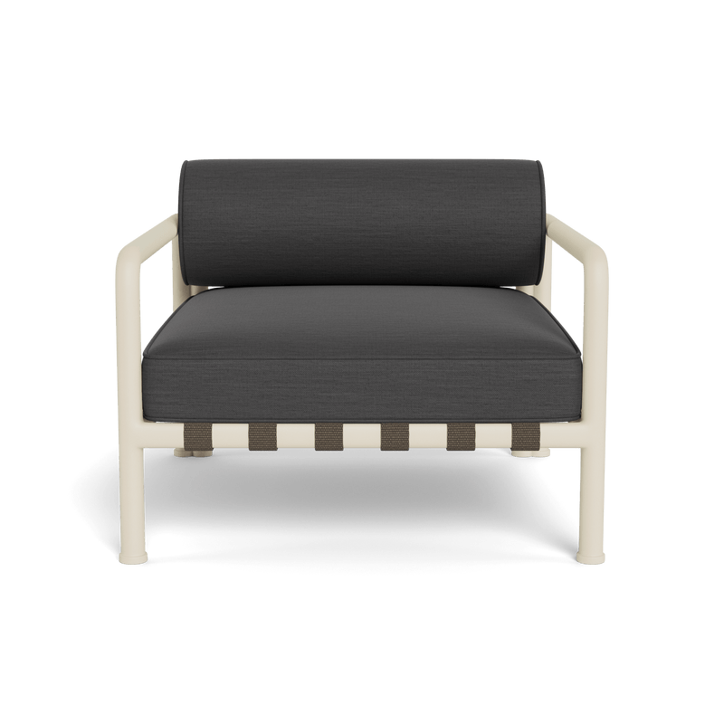 Parker Lounge Chair | Aluminum Bone, Panama Grafito, Panama Grafito