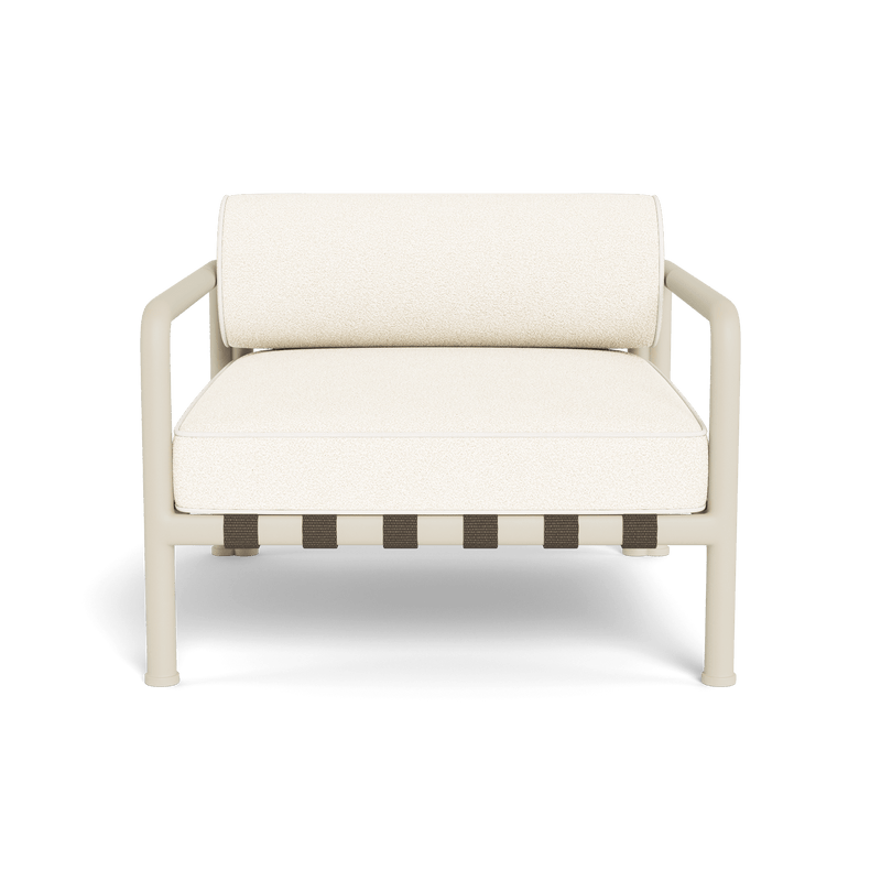 Parker Lounge Chair | Aluminum Bone, Riviera Ivory, Panama Blanco