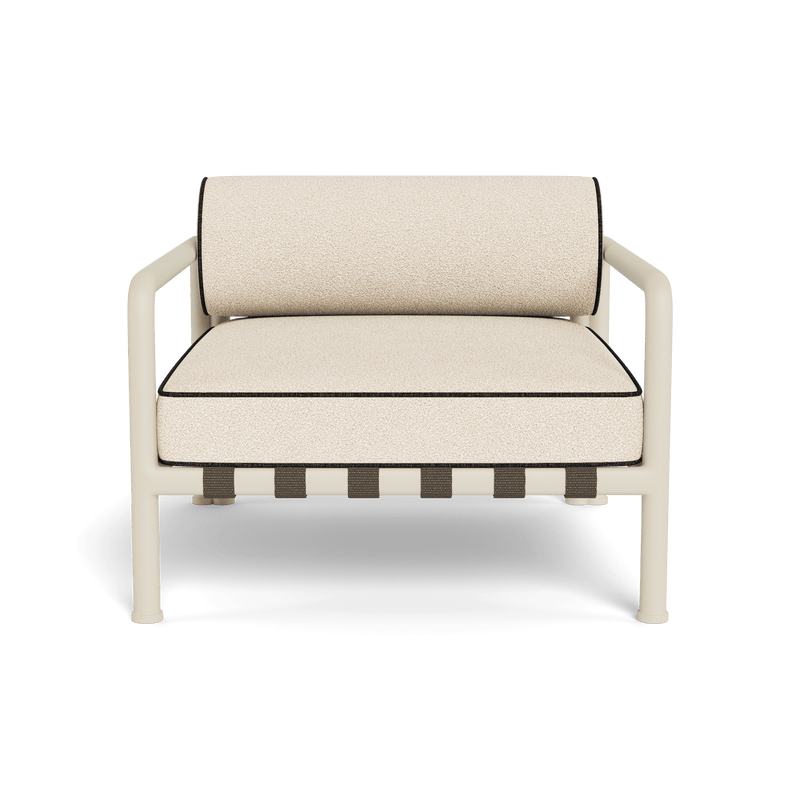 Parker Lounge Chair | Aluminum Bone, Riviera Sand, Copacabana Midnight