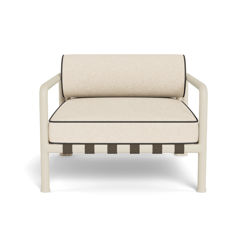 Parker Lounge Chair | Aluminum Bone, Riviera Sand, Panama Grafito