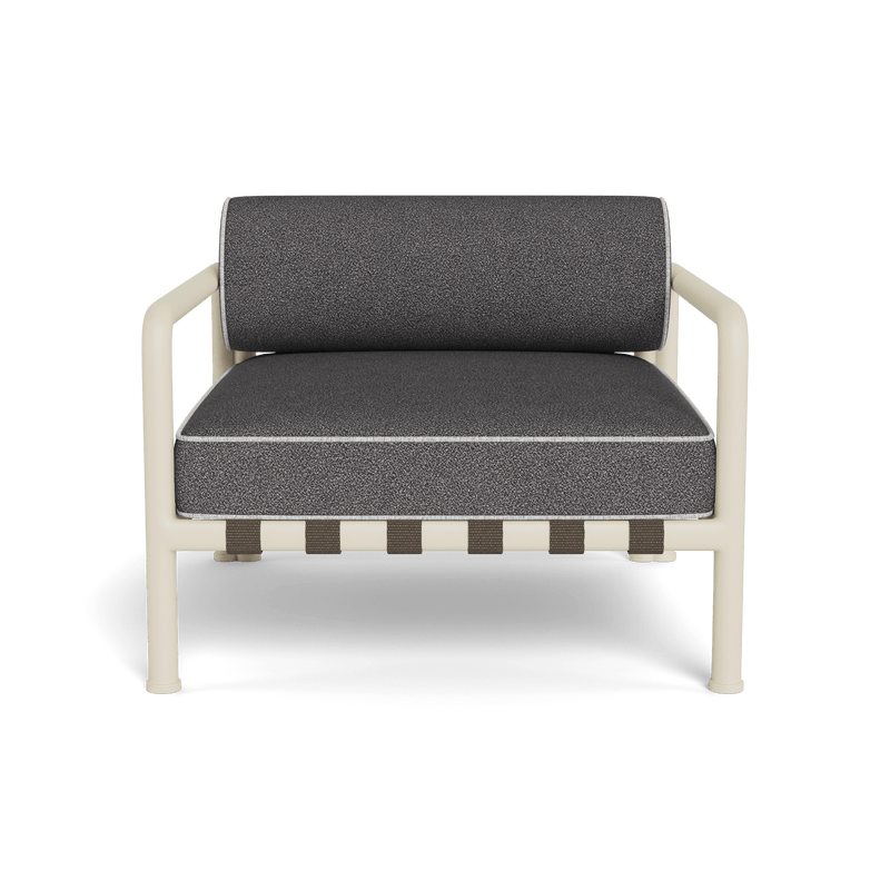 Parker Lounge Chair | Aluminum Bone, Riviera Slate, Copacabana Sand