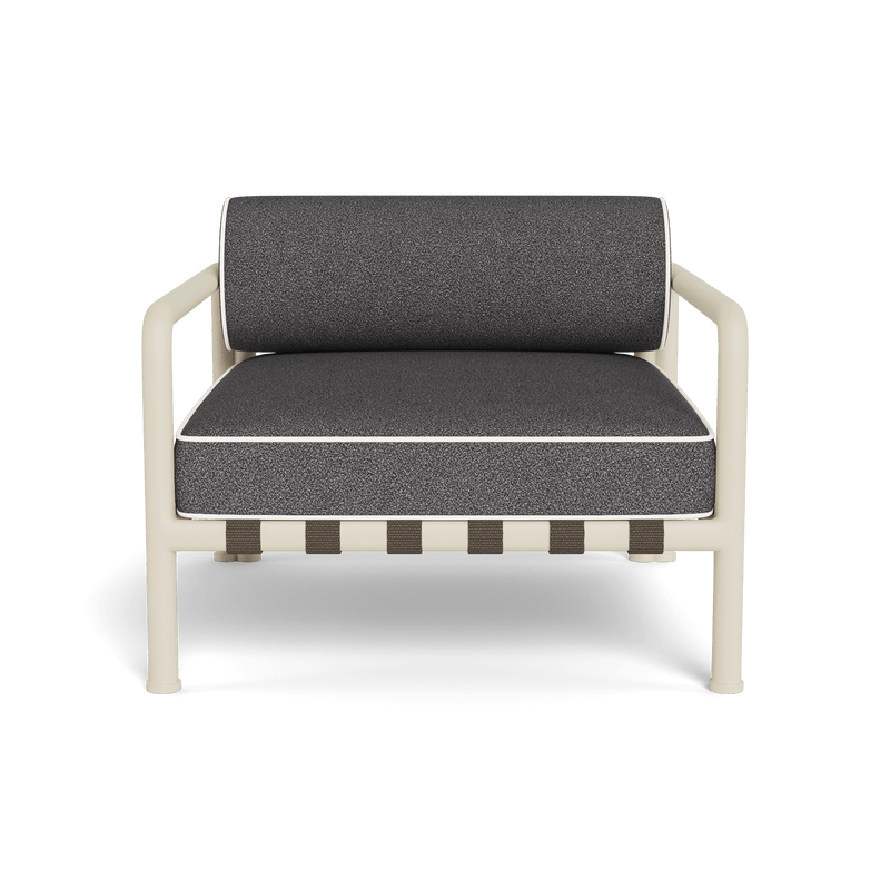 Parker Lounge Chair | Aluminum Bone, Riviera Slate, Panama Blanco