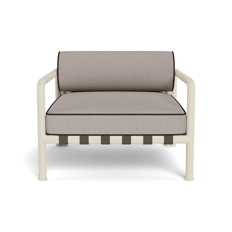 Parker Lounge Chair | Aluminum Bone, Riviera Stone, Copacabana Midnight