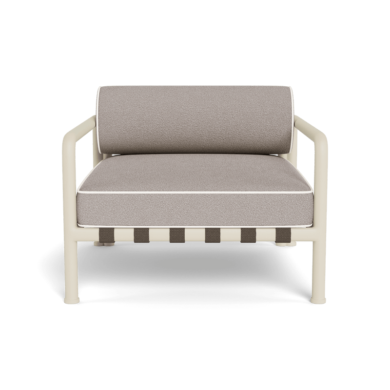 Parker Lounge Chair | Aluminum Bone, Riviera Stone, Panama Blanco