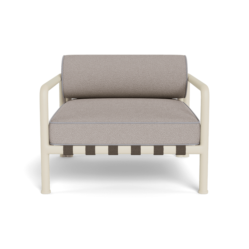 Parker Lounge Chair | Aluminum Bone, Riviera Stone, Panama Cloud