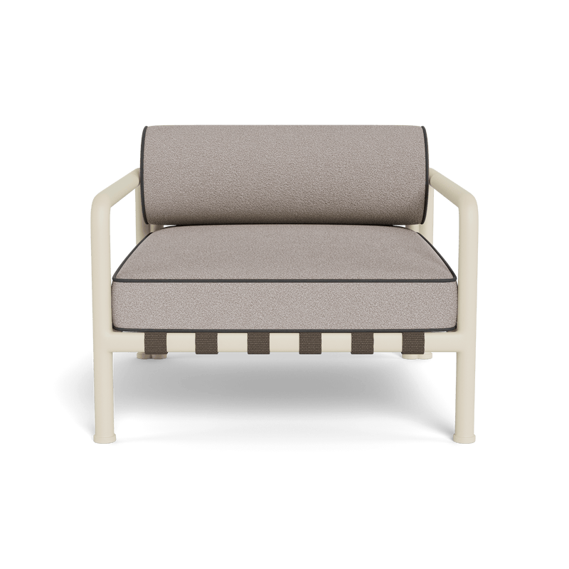 Parker Lounge Chair | Aluminum Bone, Riviera Stone, Panama Grafito