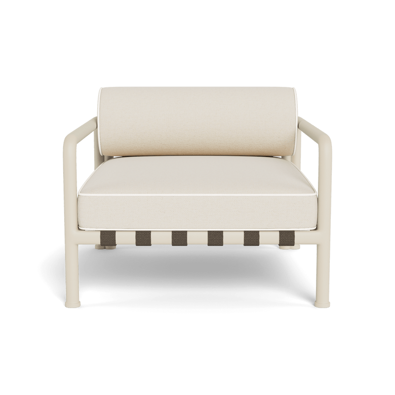 Parker Lounge Chair | Aluminum Bone, Siesta Ivory, Panama Blanco