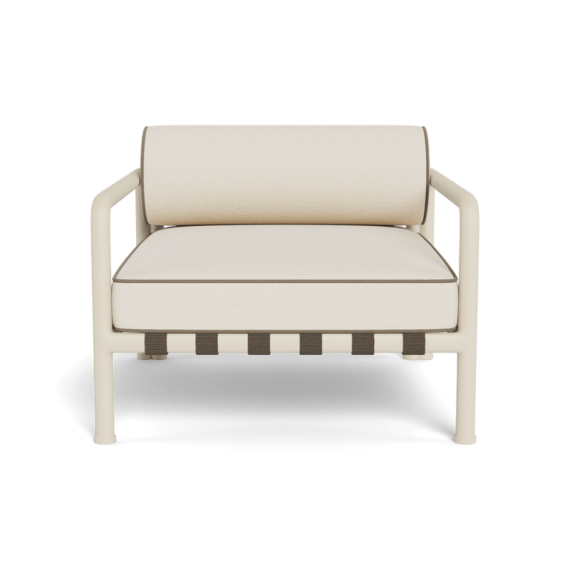 Parker Lounge Chair | Aluminum Bone, Siesta Ivory, Panama Coco