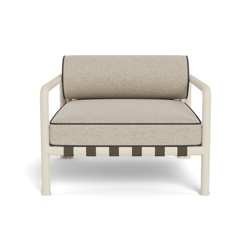 Parker Lounge Chair | Aluminum Bone, Siesta Taupe, Panama Grafito