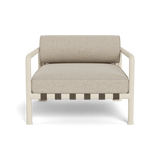 Parker Lounge Chair | Aluminum Bone, Siesta Taupe, Panama Marble