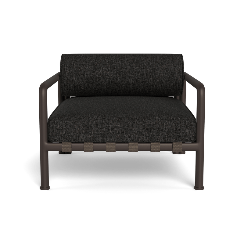 Parker Lounge Chair | Aluminum Bronze, Copacabana Midnight, Copacabana Midnight