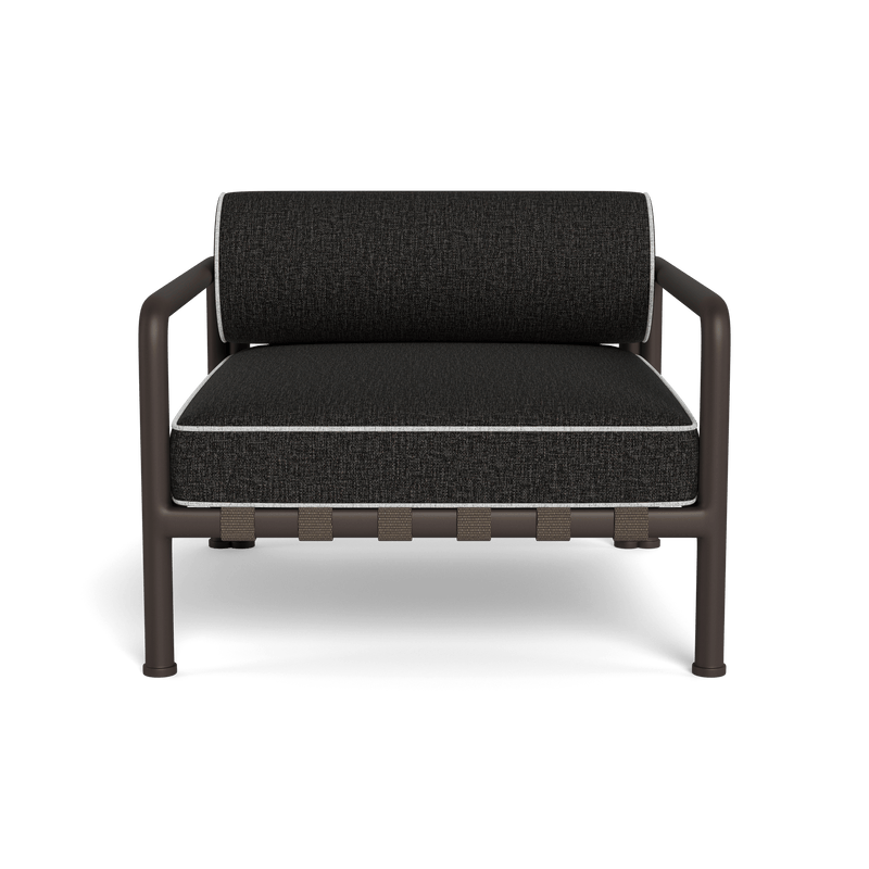 Parker Lounge Chair | Aluminum Bronze, Copacabana Midnight, Copacabana Sand