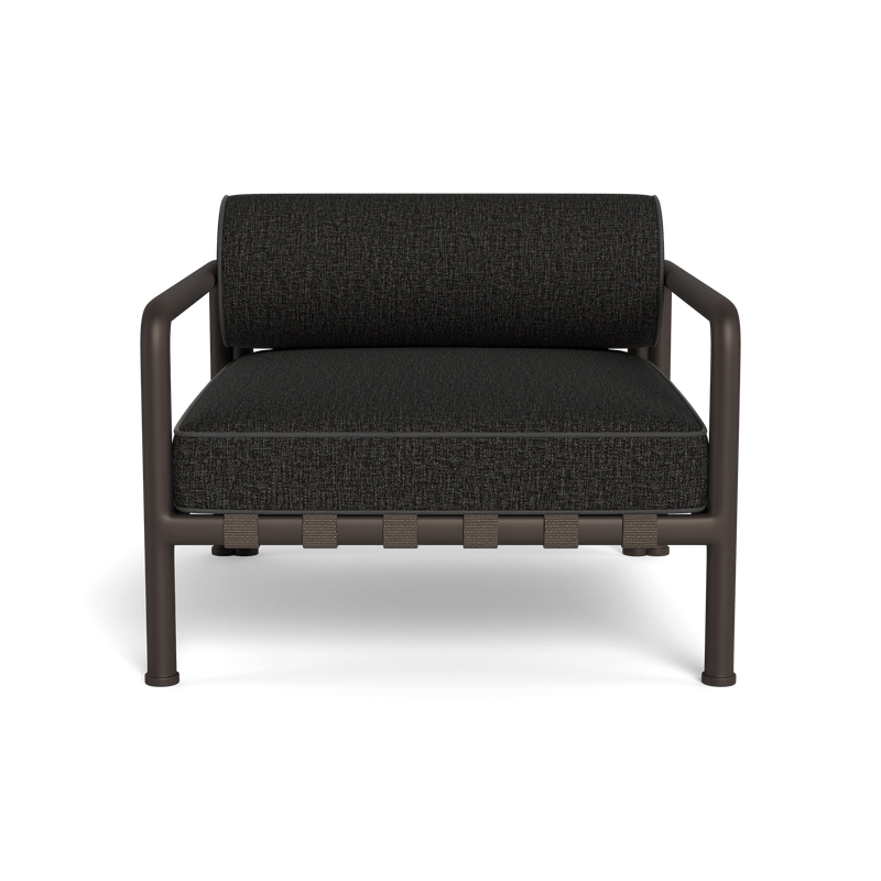 Parker Lounge Chair | Aluminum Bronze, Copacabana Midnight, Panama Grafito