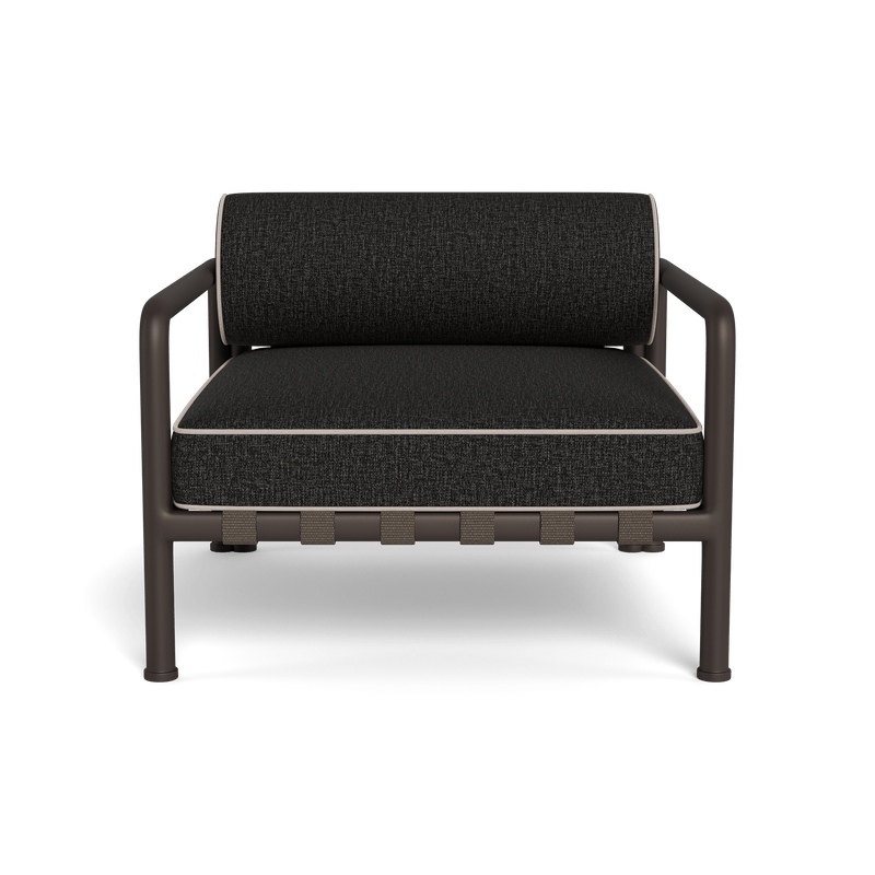 Parker Lounge Chair | Aluminum Bronze, Copacabana Midnight, Panama Marble