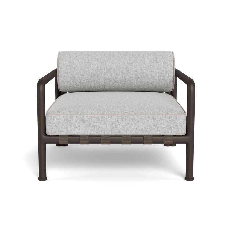 Parker Lounge Chair | Aluminum Bronze, Copacabana Sand, Panama Marble