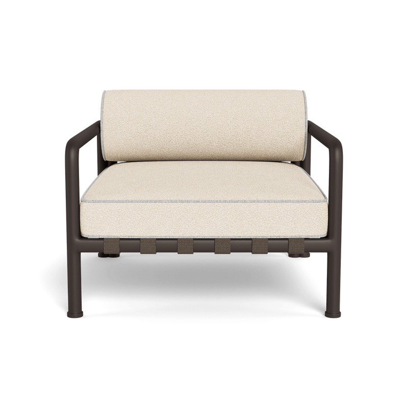 Parker Lounge Chair | Aluminum Bronze, Riviera Sand, Copacabana Sand