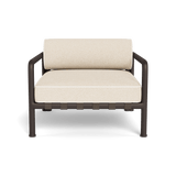 Parker Lounge Chair | Aluminum Bronze, Riviera Sand, Panama Blanco