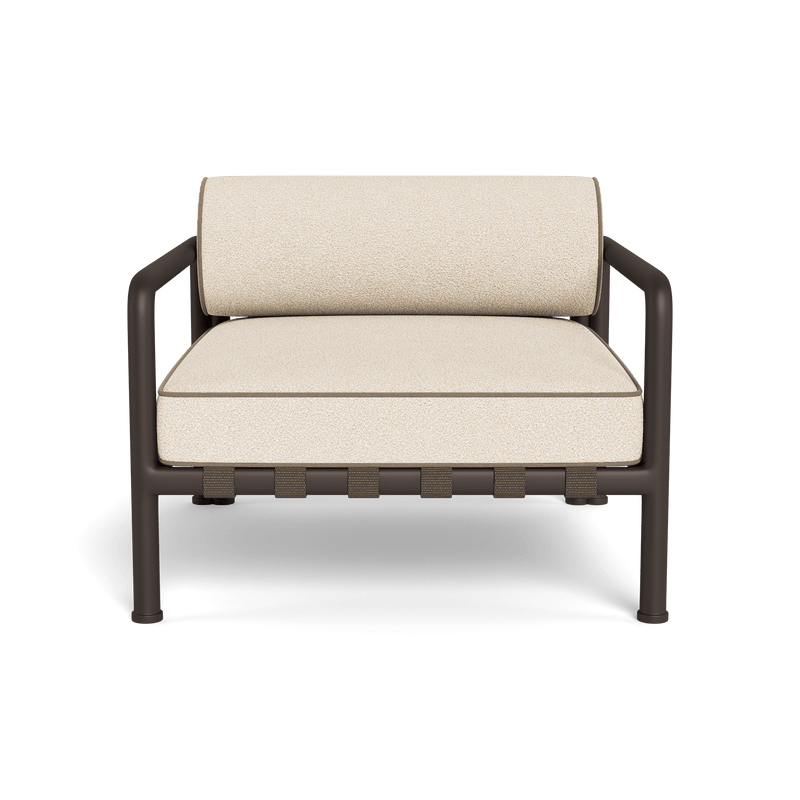 Parker Lounge Chair | Aluminum Bronze, Riviera Sand, Panama Coco